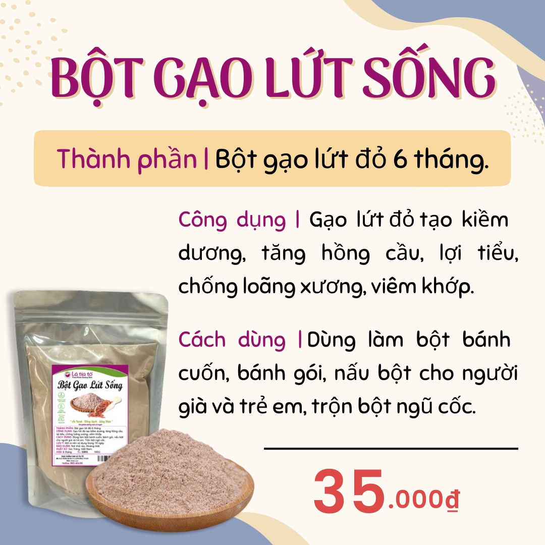 Bột Gạo Lứt Sống - LTT