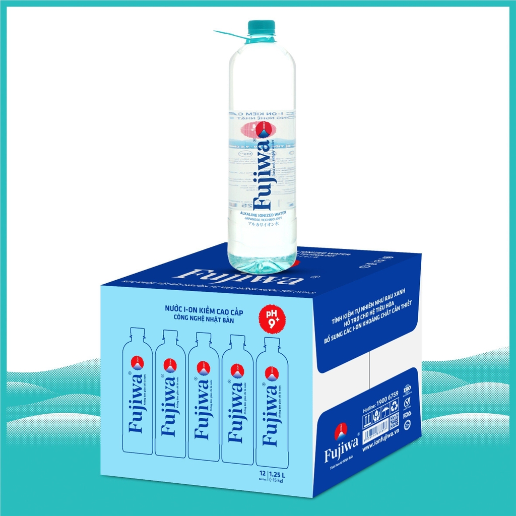 Nước Uống I-ON Kiềm Cao Cấp Fujiwa - Dạng Thùng Giấy