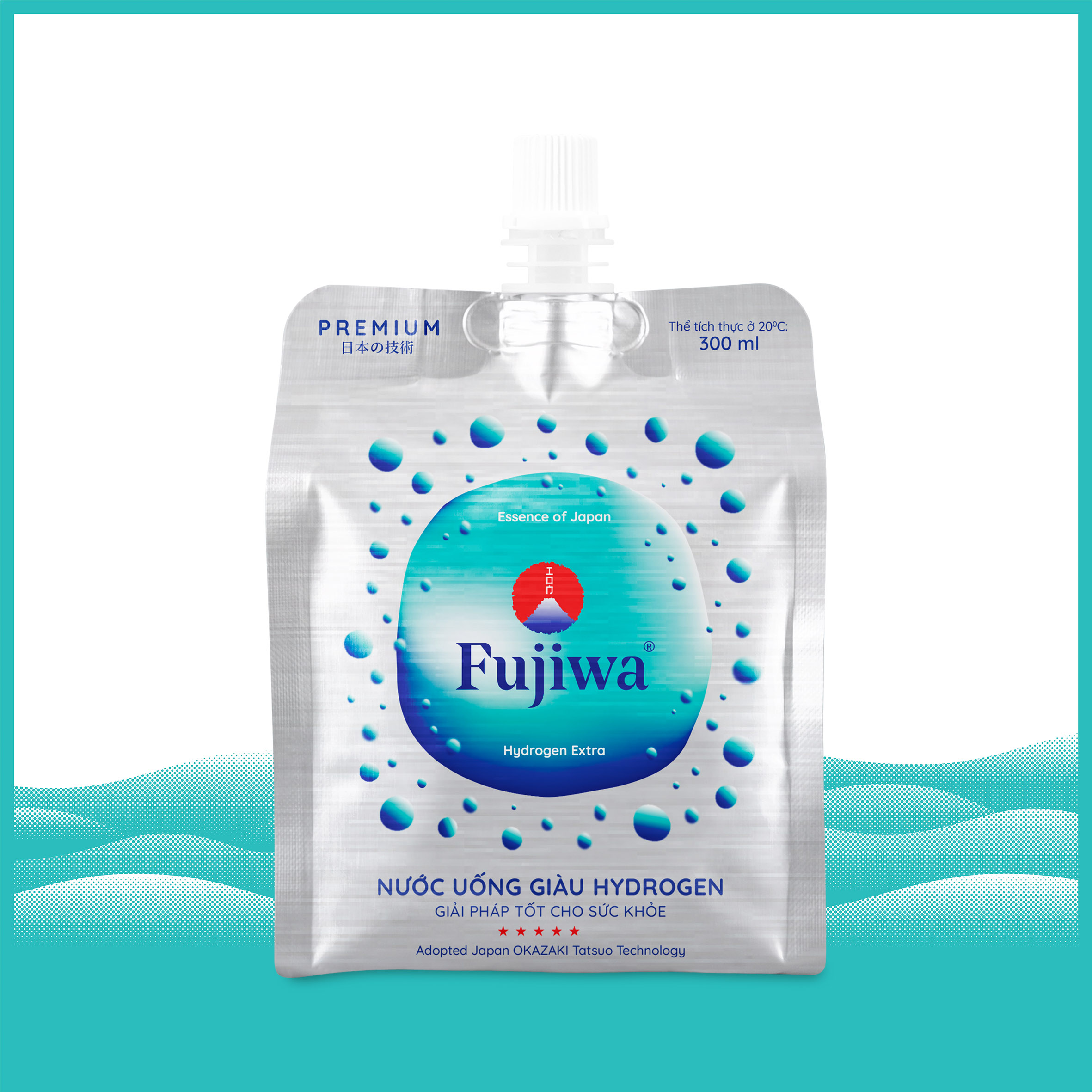 Nước Uống Fujiwa Giàu Hydrogen Cao Cấp - Dạng Túi Bạc