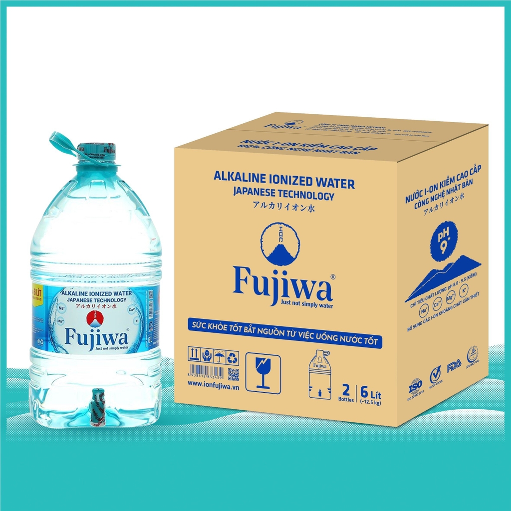 Nước Uống I-ON Kiềm Cao Cấp Fujiwa - Dạng Thùng Giấy