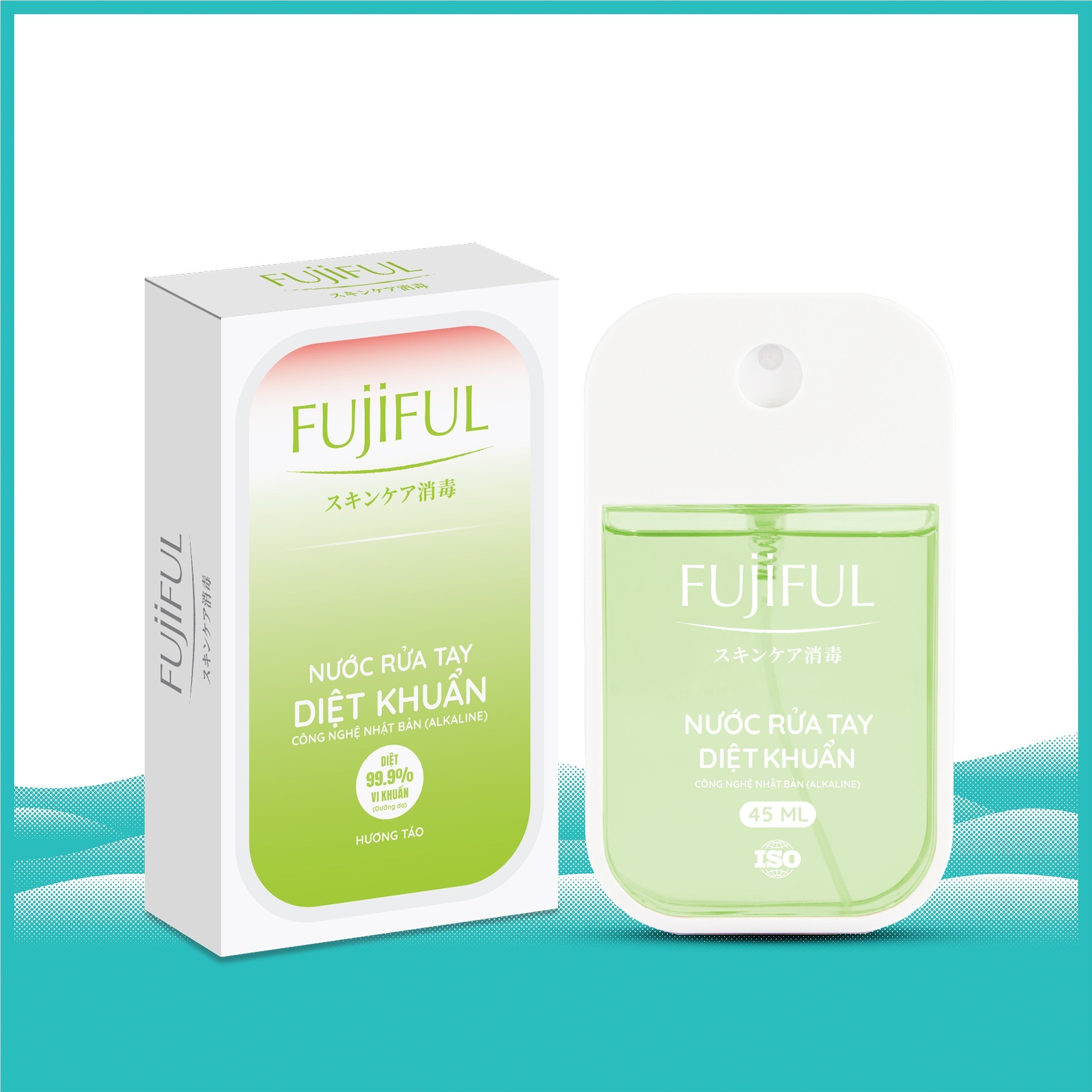 Nước Xịt Rửa Tay Diệt Khuẩn Dưỡng Da Fujiful - Chai 45ml