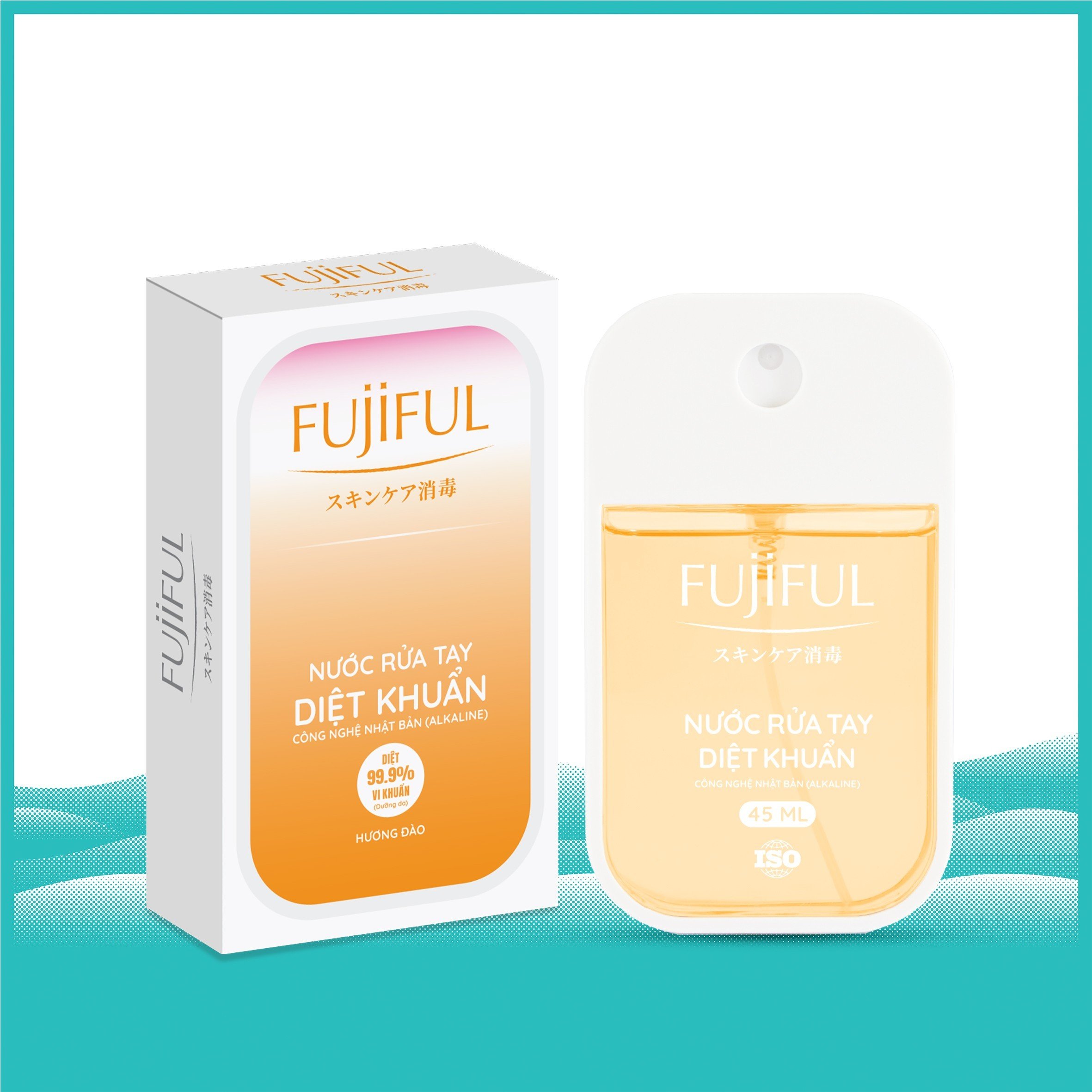 Nước Xịt Rửa Tay Diệt Khuẩn Dưỡng Da Fujiful - Chai 45ml