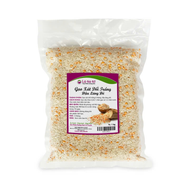 Gạo Xát Dối Trắng - Đậu Lăng Đỏ - LTT