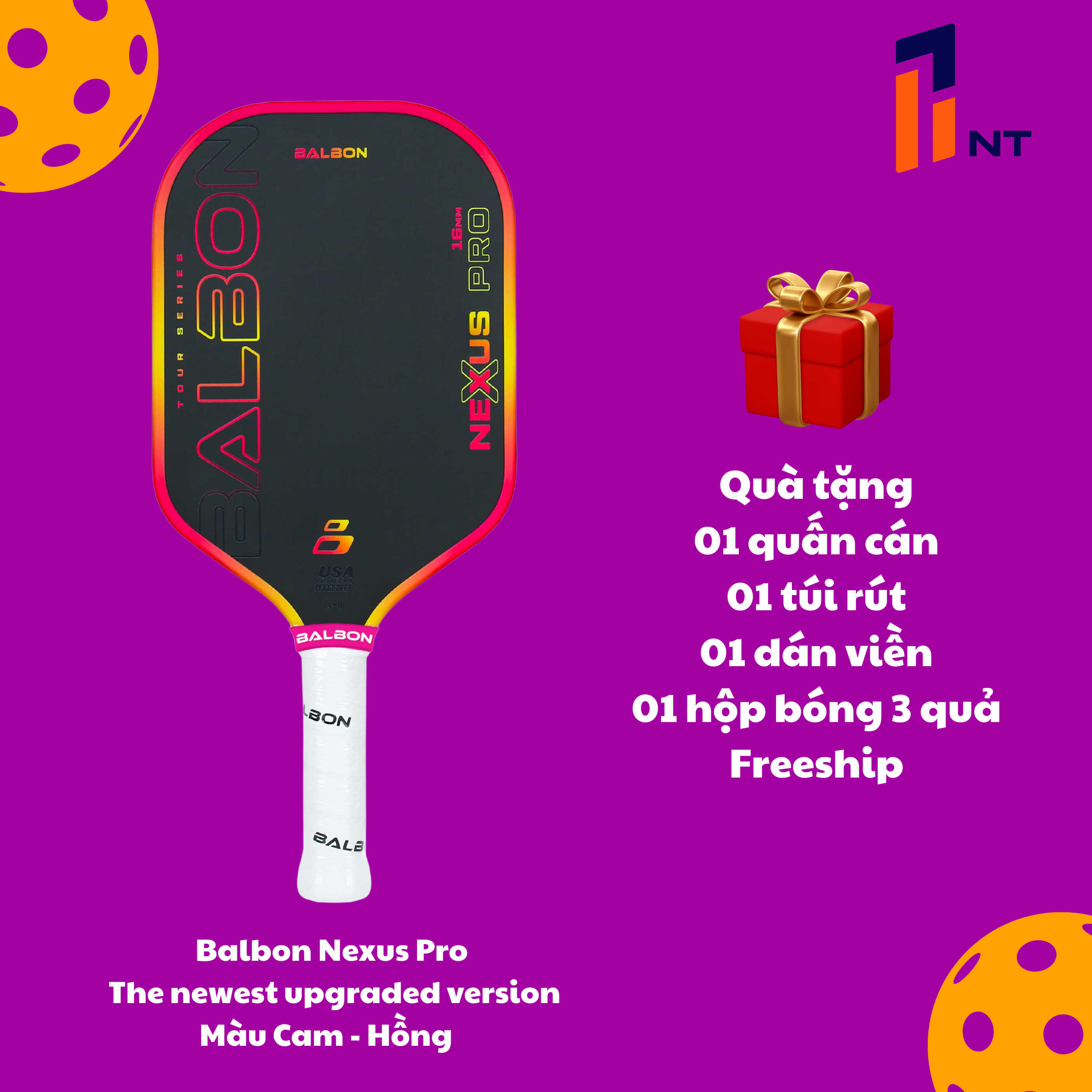 Vợt Pickleball Balbon Nexus Pro Phiên Bản Mới Nhất