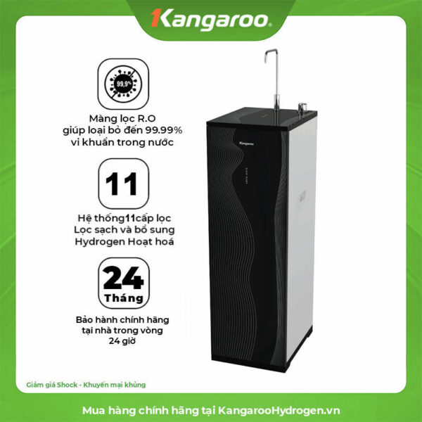 Máy lọc nước Kangaroo Hydrogen Infinity KG100HC3 – 11 lõi, Hàng cao cấp 2024
