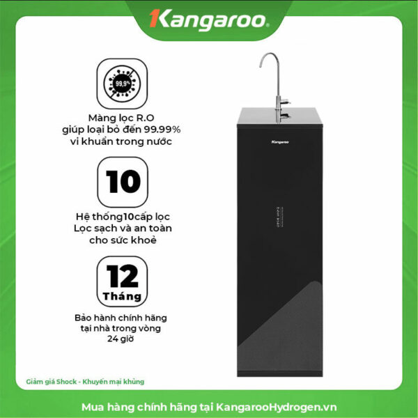 Máy lọc nước nóng lạnh nguội Kangaroo KG10A17 – 10 lõi-Mẫu 2024