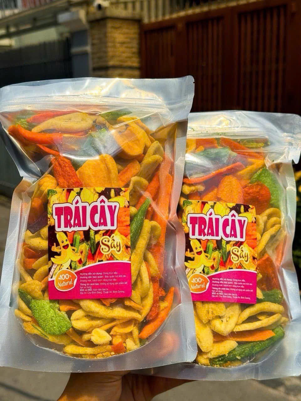 Trái Cây, Rau Củ Thập Cẩm Sấy Giòn 500gr
