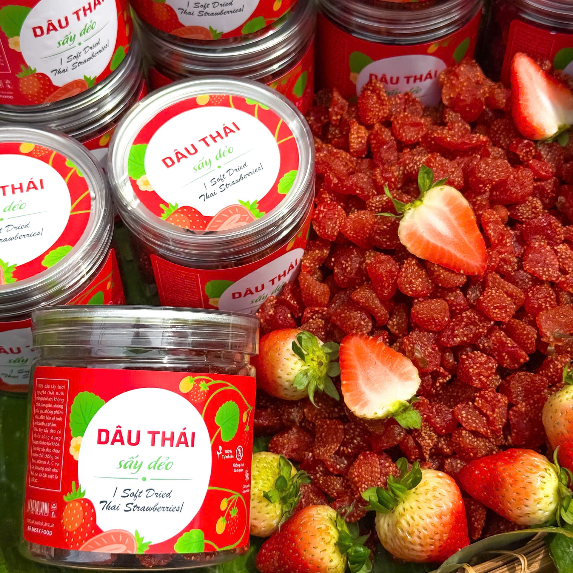 Dâu Sấy Dẻo Chuẩn Thái 🇹🇭 250gr – Chua Ngọt Hảo Hạng, Ăn Một Lần Là Ghiền
