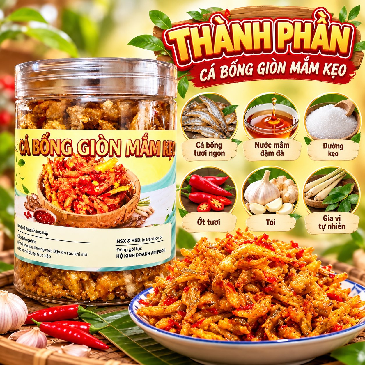 Cá Bống Mắm Kẹo 300gr