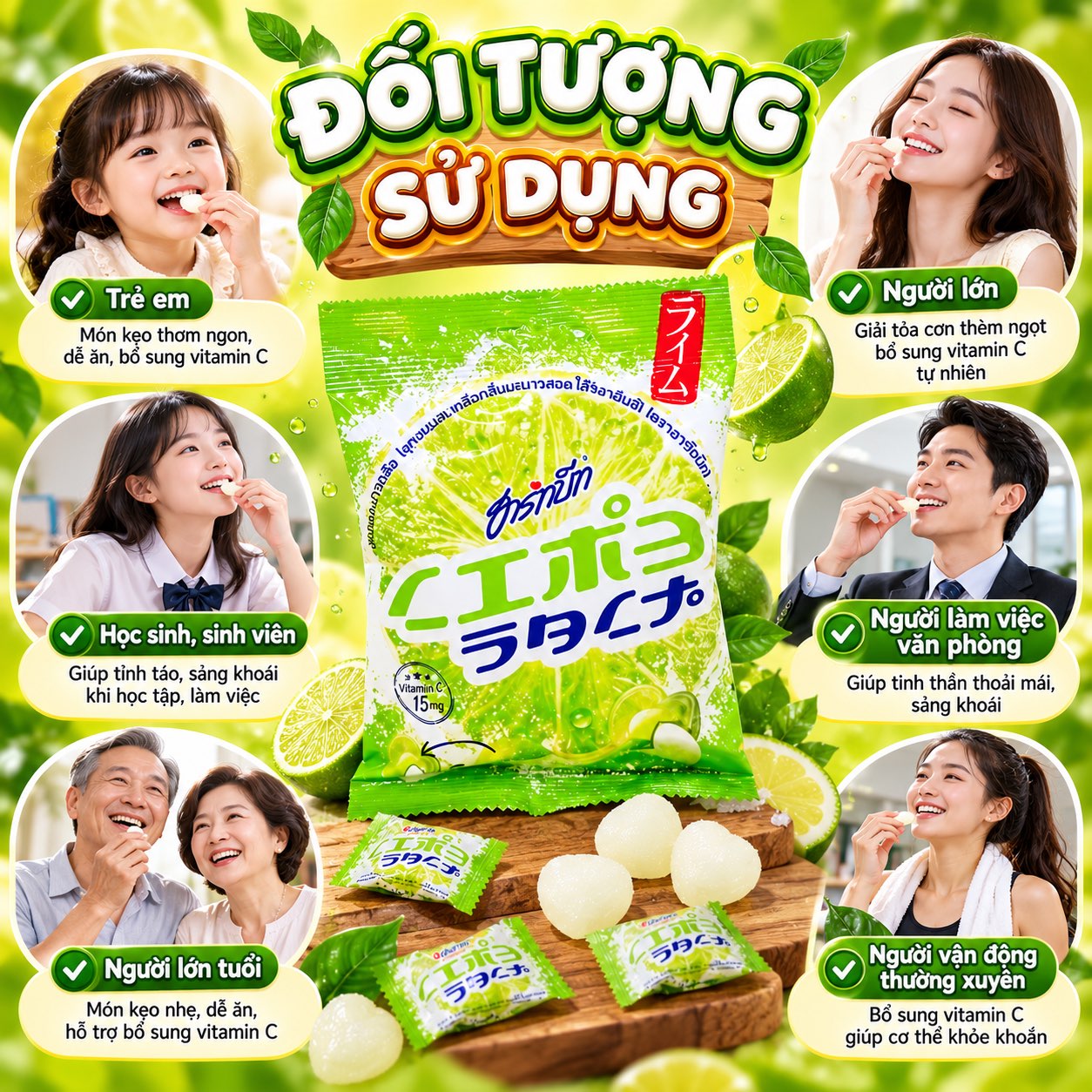 Kẹo Chanh Muối VITAMIN C 120g