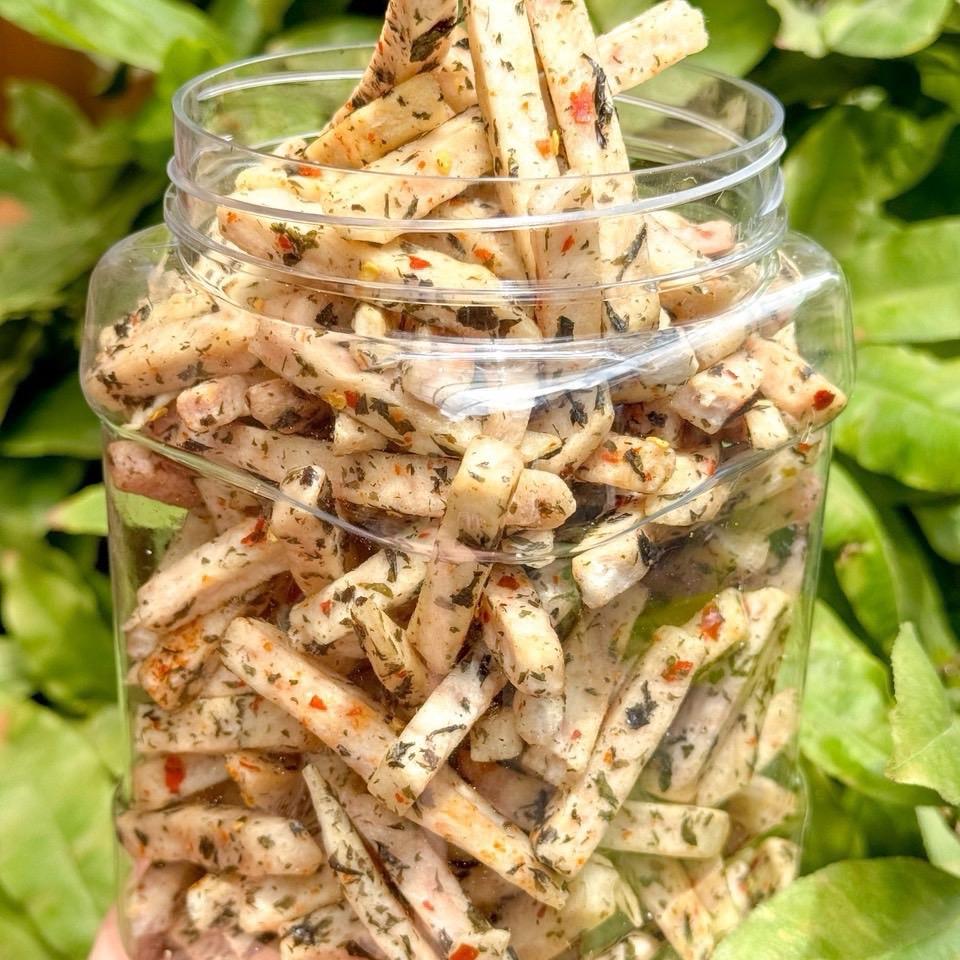 Khoai Môn Cọng Sấy Rong Biển Bùi Béo Giòn Tan Mê Ly - Ăn Vặt Api Food
