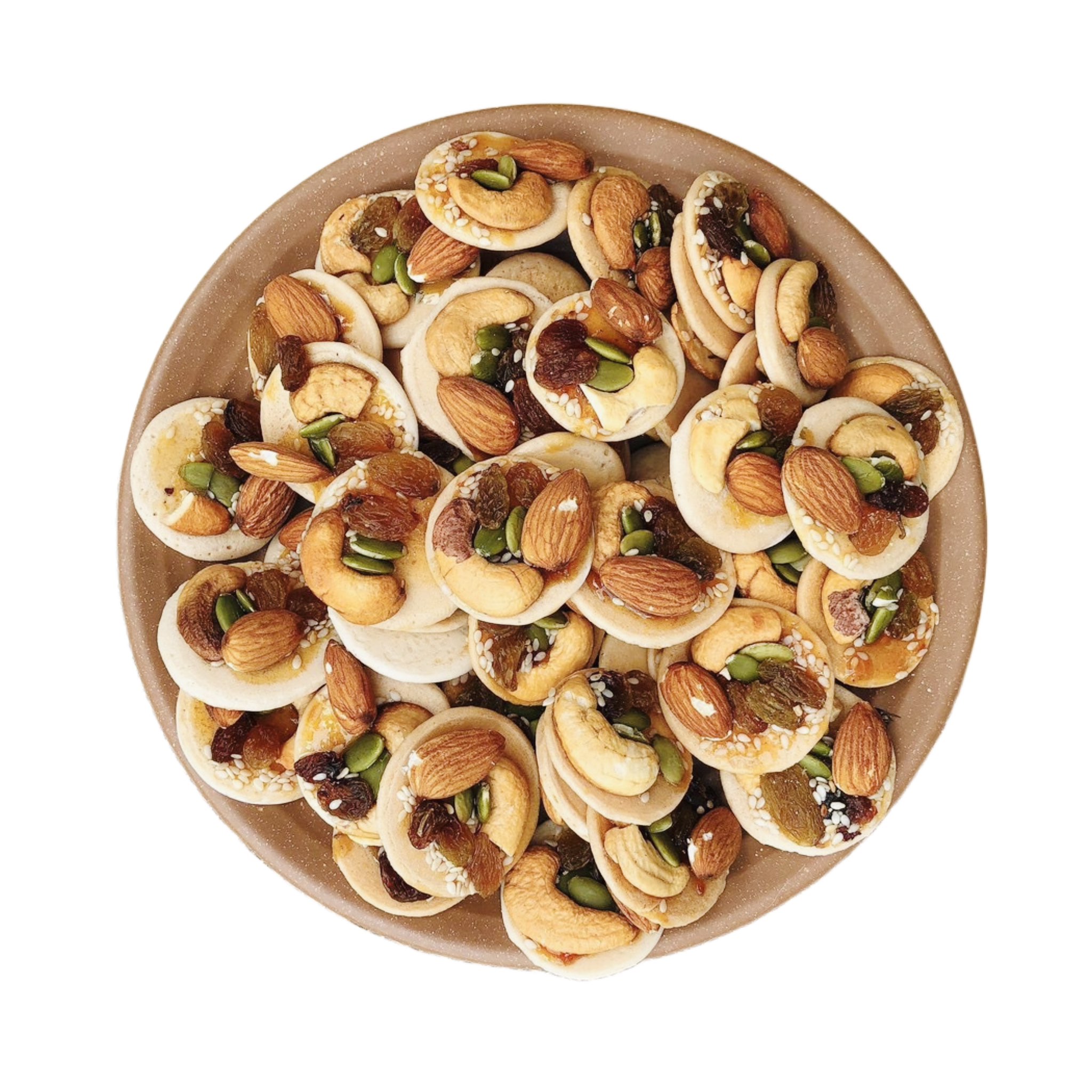 Bánh Đồng Tiền Mix Hạt Dinh Dưỡng Api Food - Snack, Ăn Vặt, Food, Thức Ăn, Bánh Quy