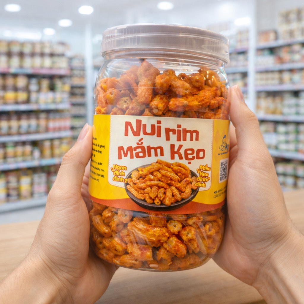 Nui Rim Mắm Kẹo Giòn Tan Siêu Ngon 500gr