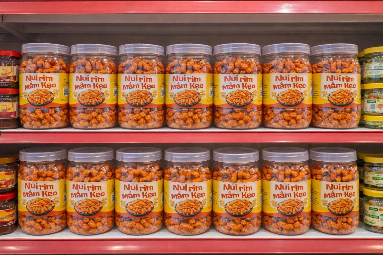 Nui Rim Mắm Kẹo Giòn Tan Siêu Ngon 500gr