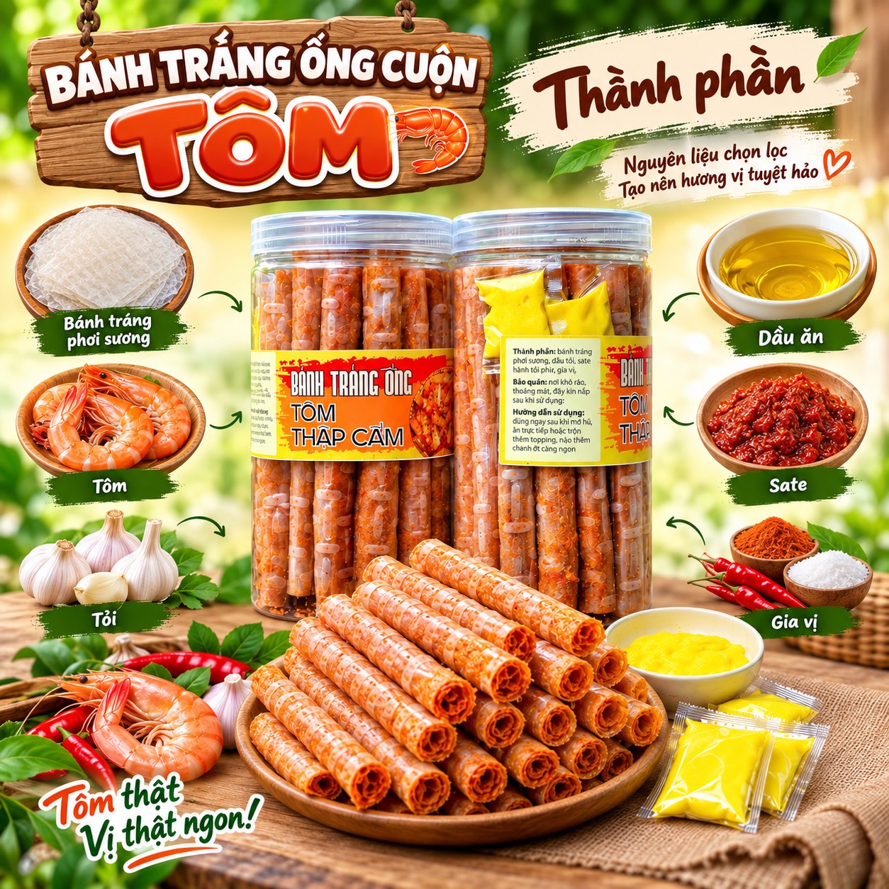 Bánh Tráng Ống Tôm Thập Cẩm