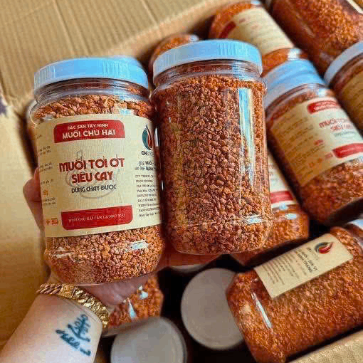 Muối Tỏi Ớt Chú Hải 350gr - Muối Chấm Siêu Ngon, Càng Ăn Càng Ghiền