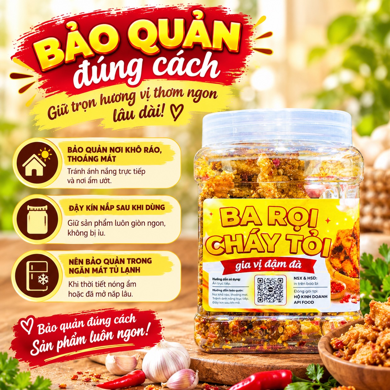 Ba Rọi Cháy Tỏi 300gr - Đậm Đà Vừa Miệng – Ăn Là Ghiền