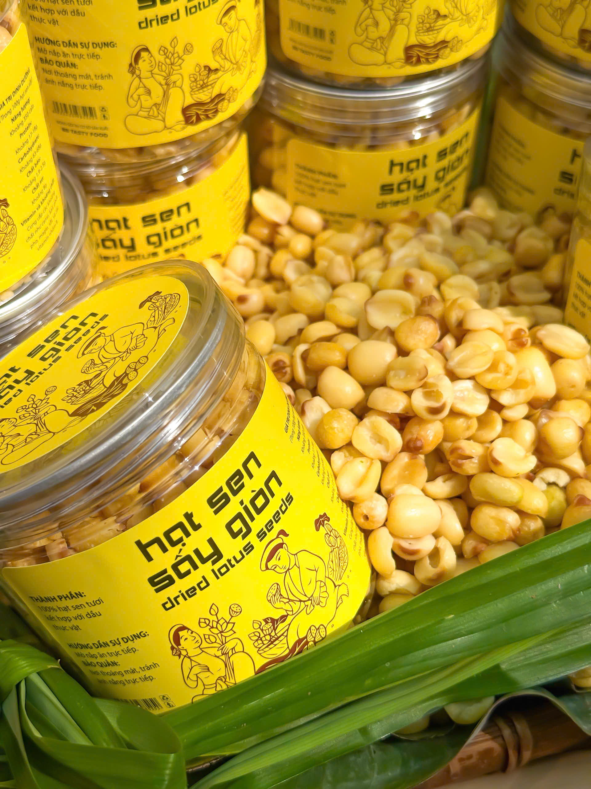 Hạt Sen Huế Sấy Giòn 200gr – Món Quà Tinh Tế Từ Cố Đô