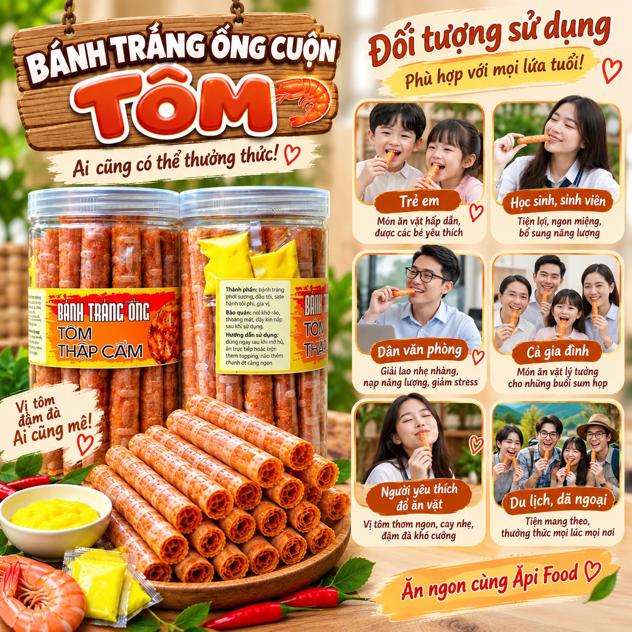 Bánh Tráng Ống Tôm Thập Cẩm