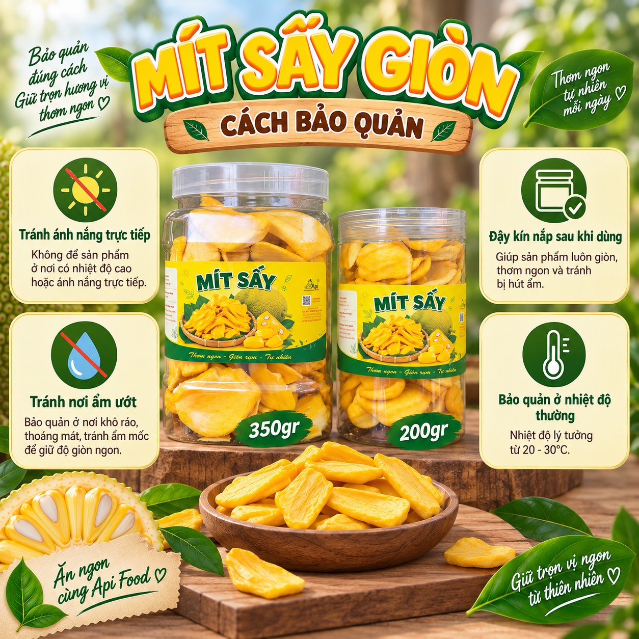Mít Sấy Giòn Rùm Rụm, Thơm Ngon, Ăn Là Mê