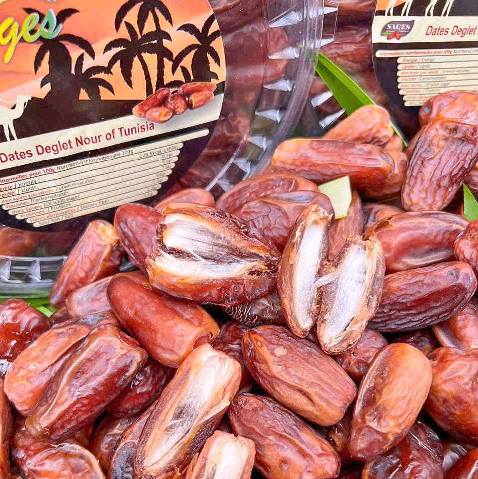 Chà Là Khô Rời SAGES 350gr (Hộp Tròn) Ngọt Thanh Từ Thiên Nhiên