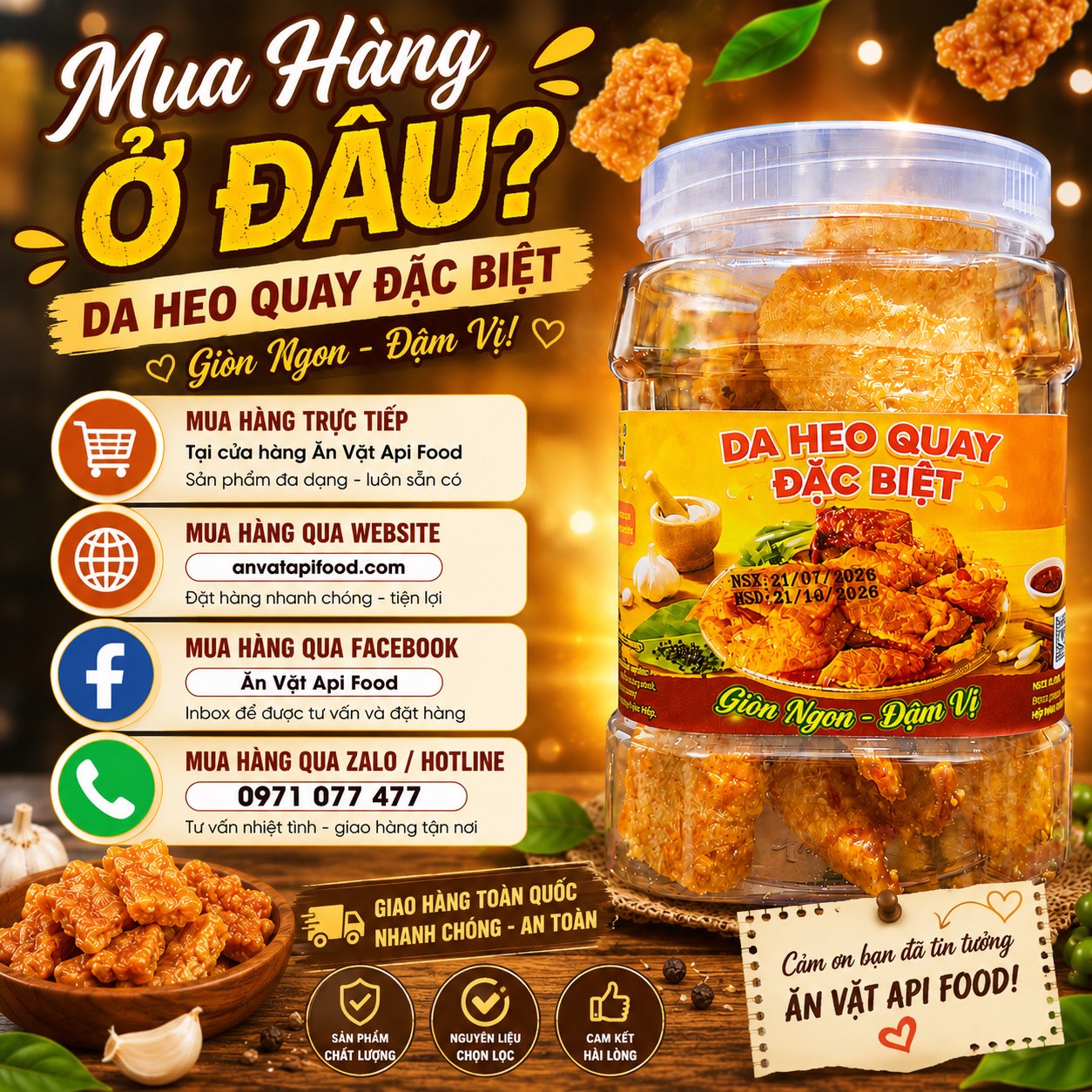 Da Heo Quay Đặc Biệt Siêu Ngon