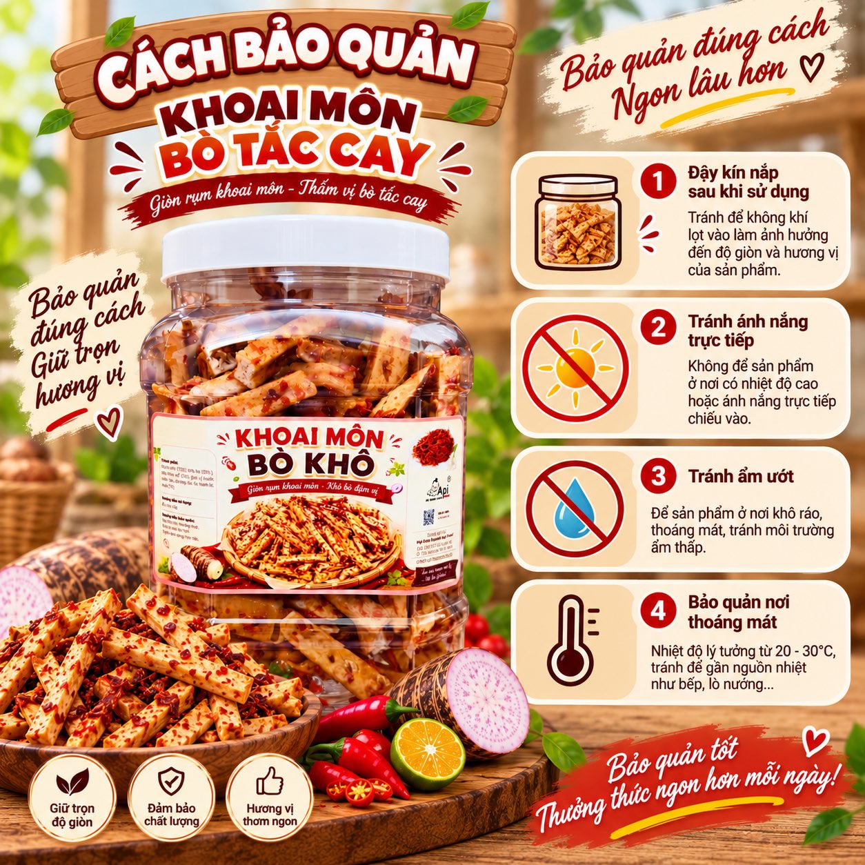 Khoai Môn Cọng Bò Tắc Cay 500gr