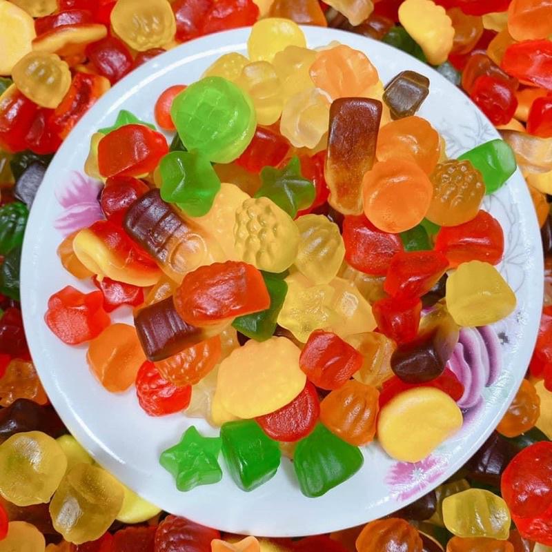 Kẹo Dẻo Chip Chip Hương Vị Trái Cây Tổng Hợp, Dẻo Dai Ngọt Thanh 500gr