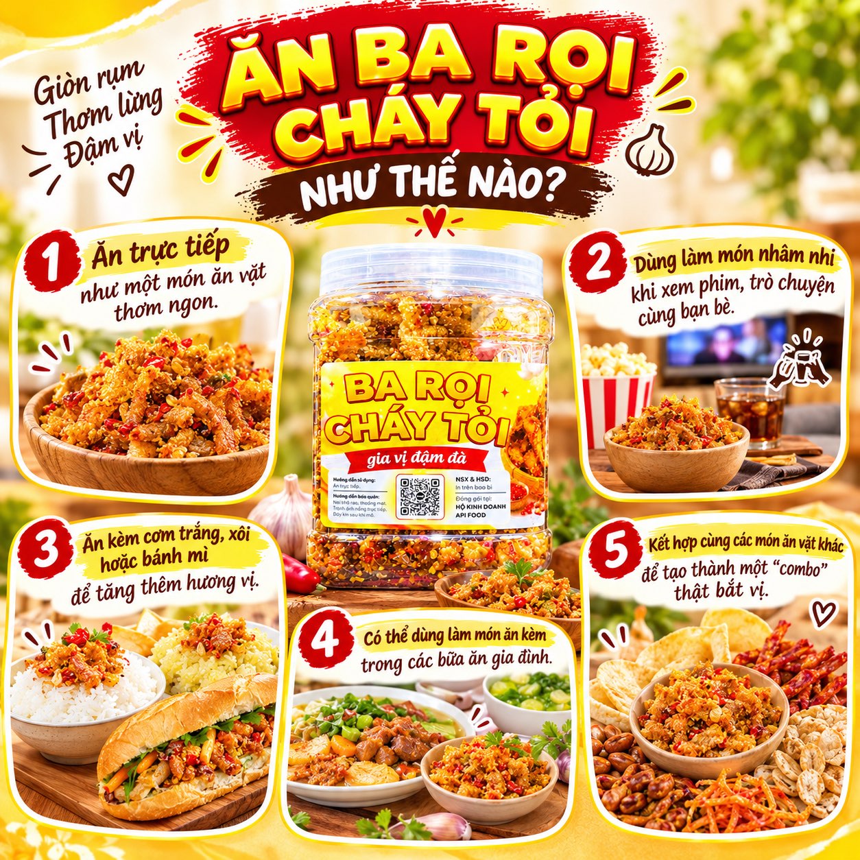 Ba Rọi Cháy Tỏi 300gr - Đậm Đà Vừa Miệng – Ăn Là Ghiền