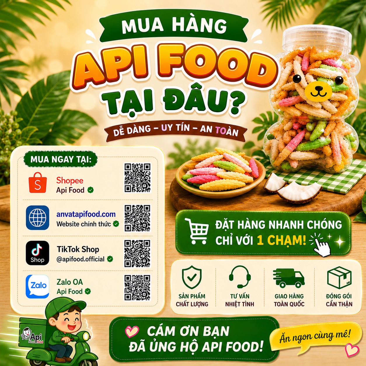 Bánh Đuôn Cốt Dừa Sầu Riêng Mix 3 Màu 350gr
