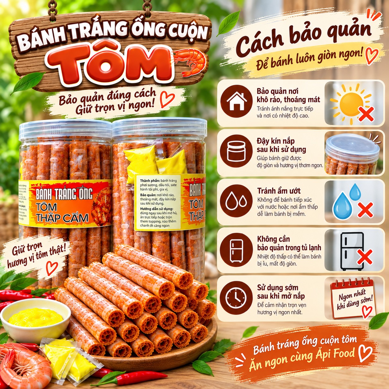 Bánh Tráng Ống Tôm Thập Cẩm