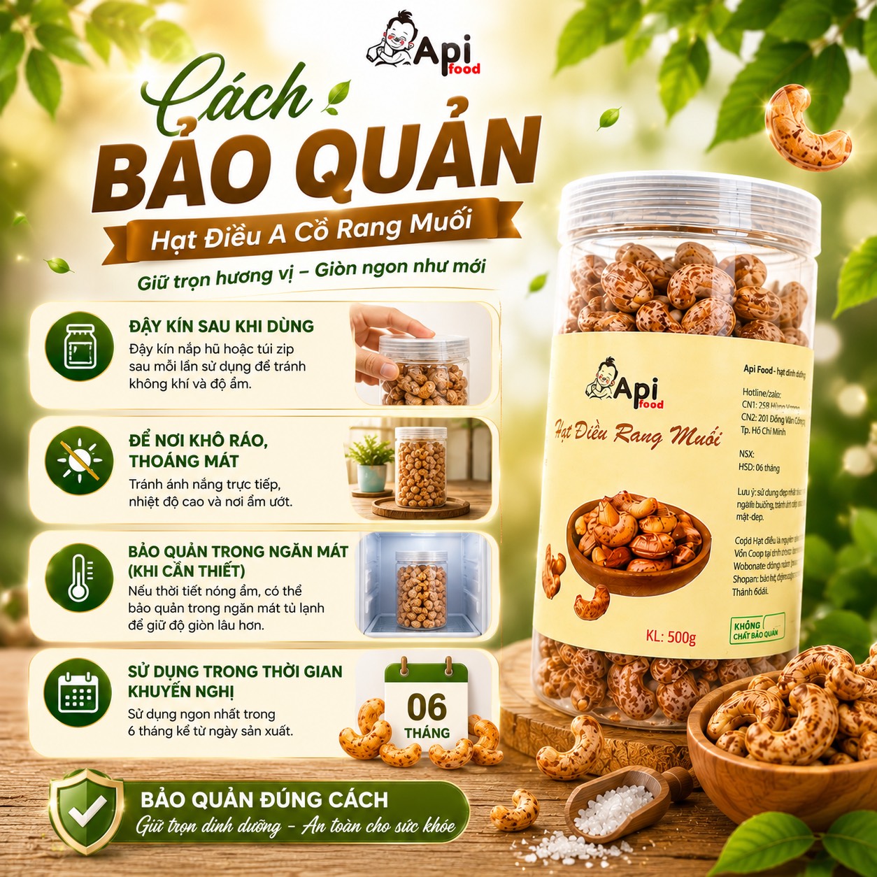 Hạt Điều A Cồ Muối Rang Củi Bình Phước - Đặc Sản Tây Nguyên