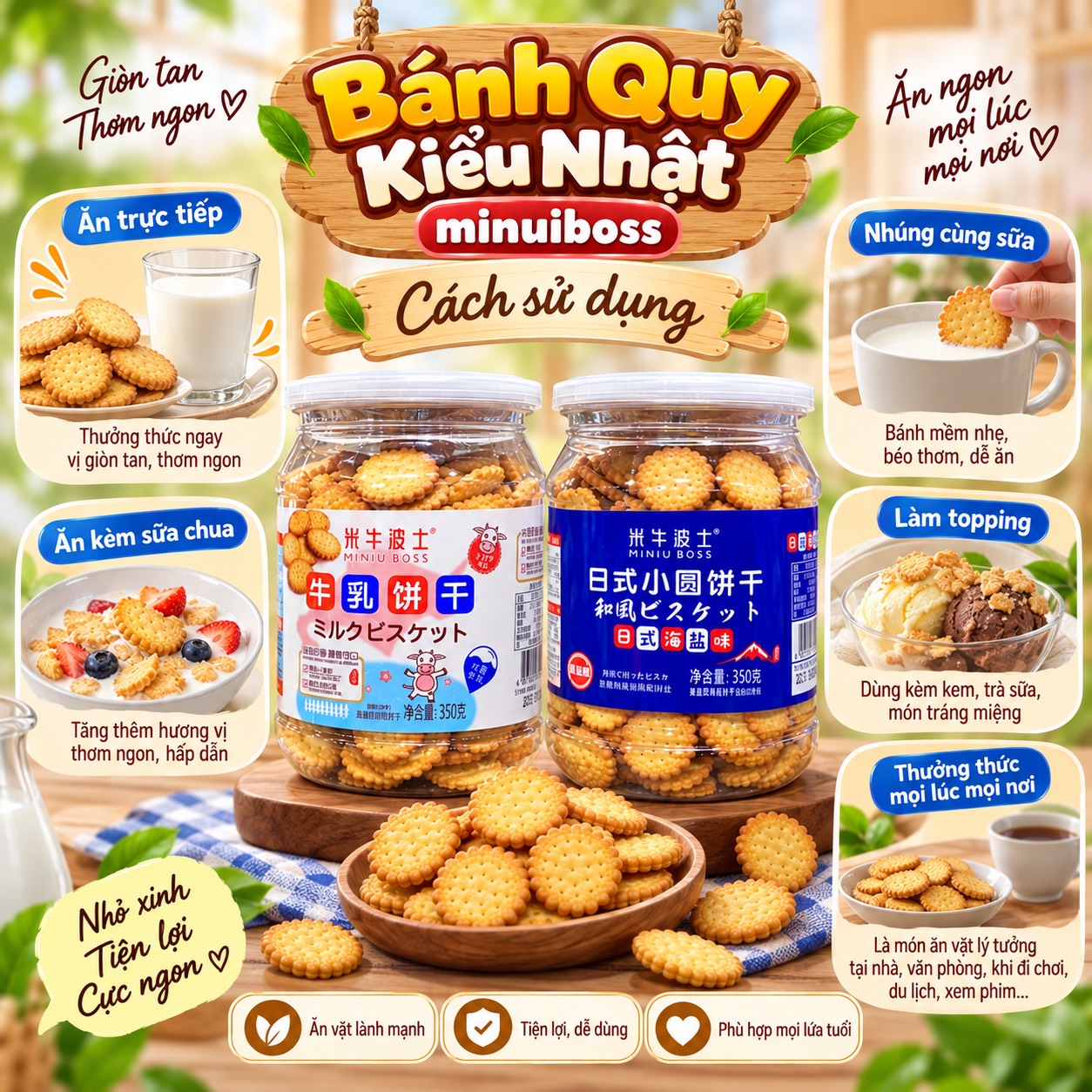Bánh Quy Mini Kiểu Nhật Miniboss