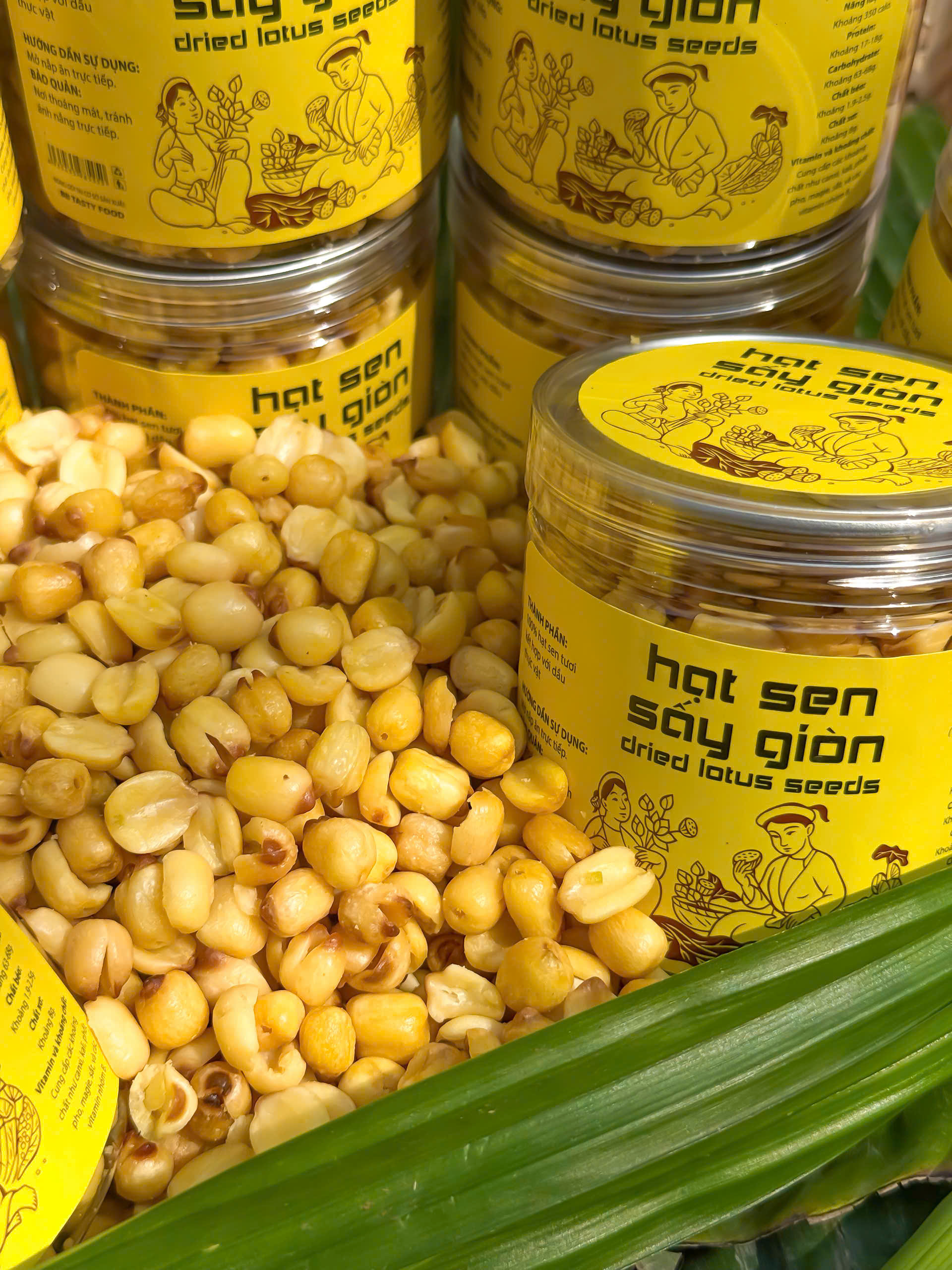 Hạt Sen Huế Sấy Giòn 200gr – Món Quà Tinh Tế Từ Cố Đô