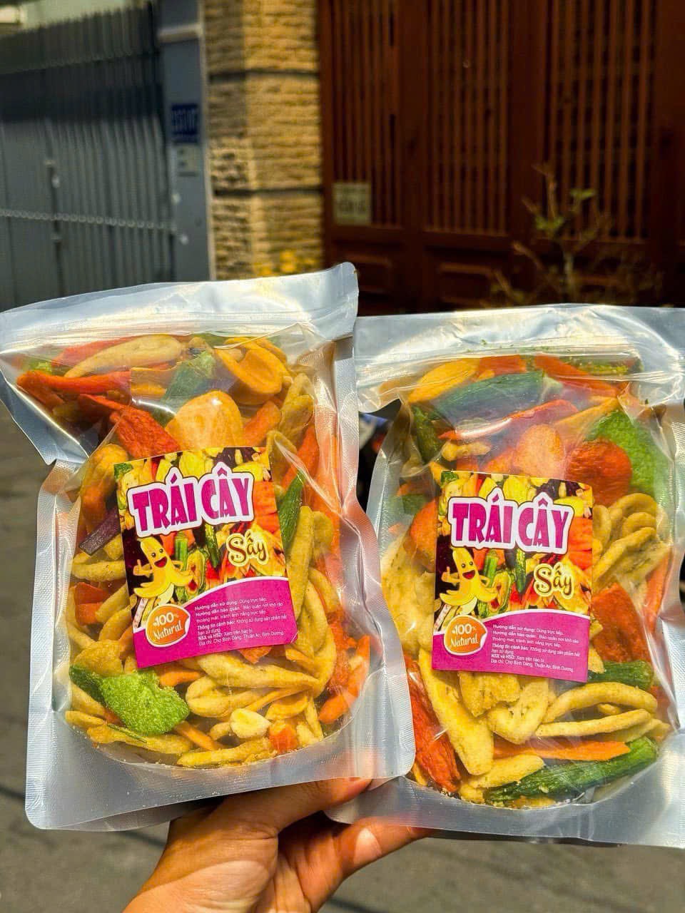 Trái Cây, Rau Củ Thập Cẩm Sấy Giòn 500gr