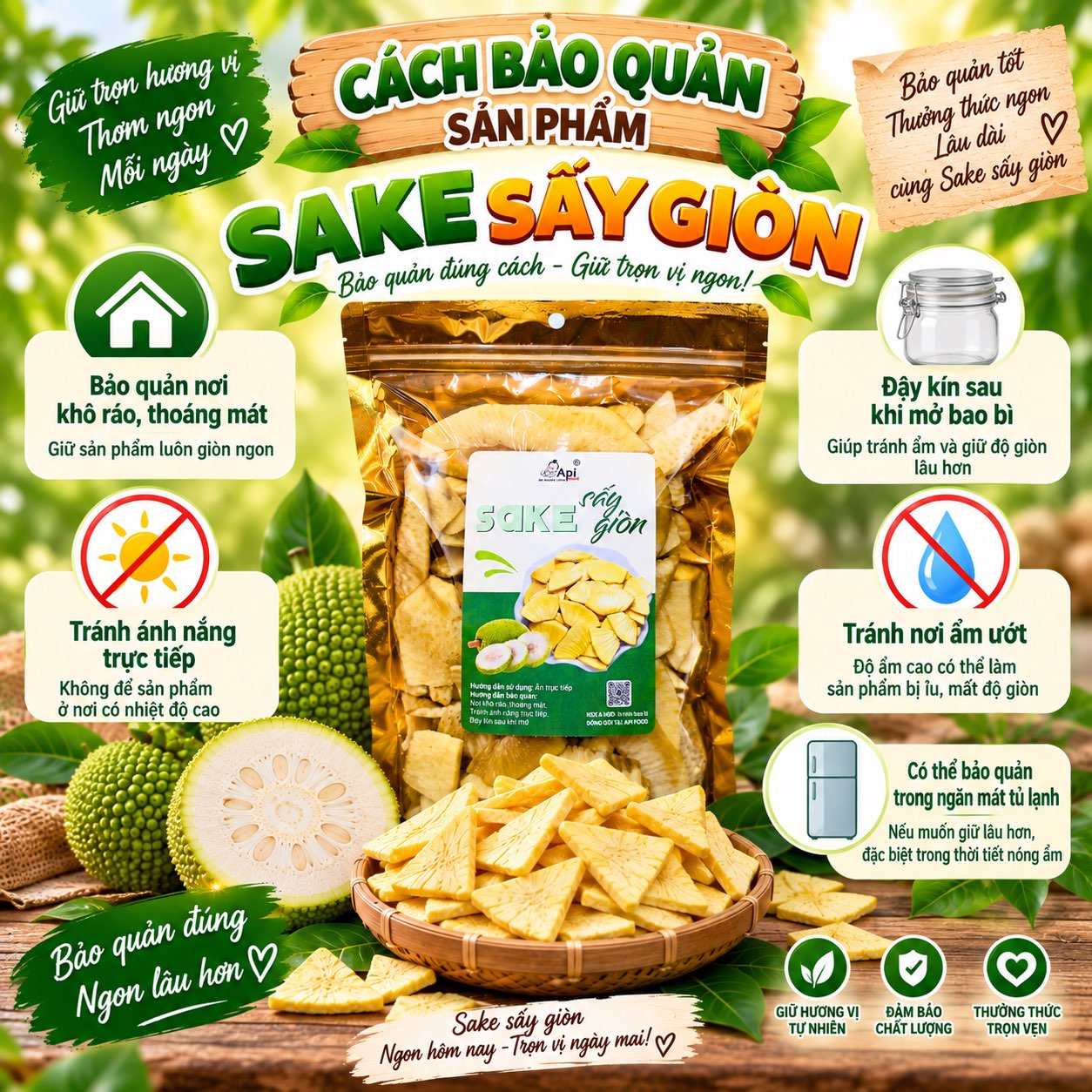Sake Sấy Giòn Rùm Rụm, Ăn Vặt Ngon, Bổ, Lành Mạnh 400gr