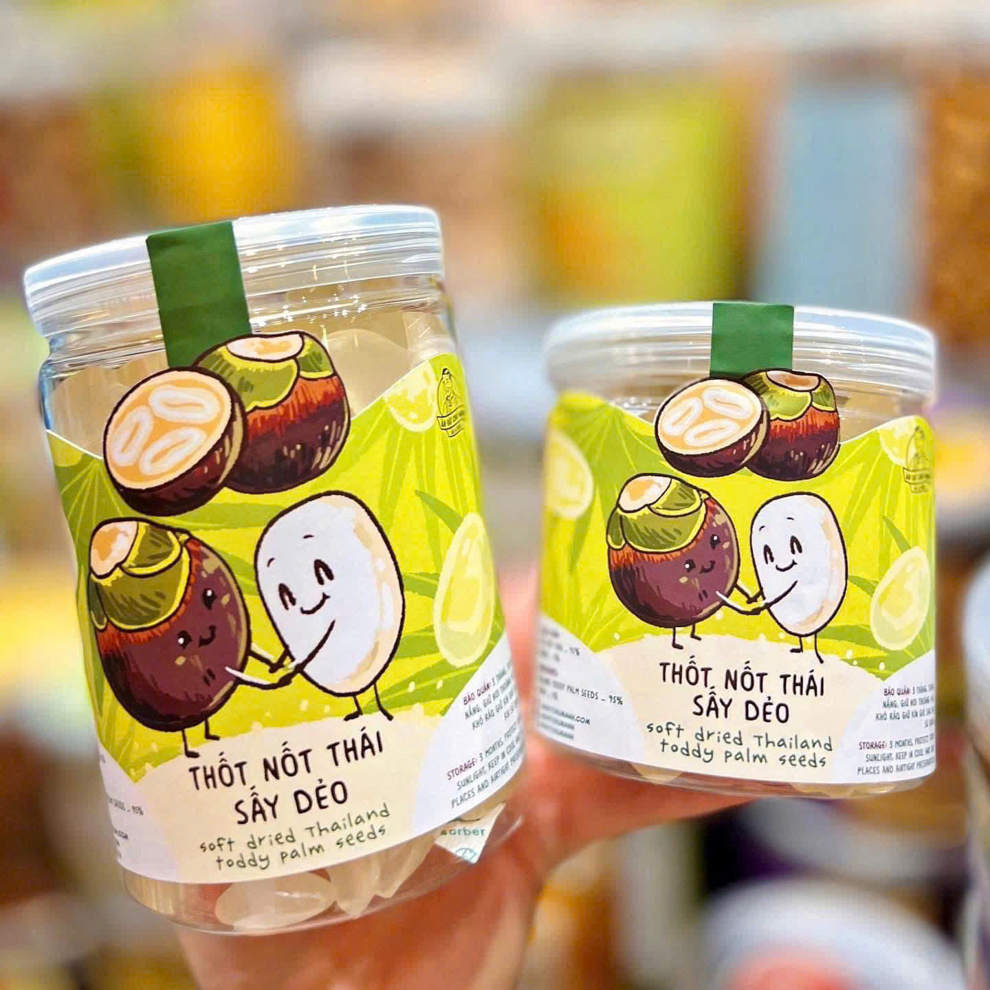 Thốt Nốt Sấy Dẻo Thái Lan 400gr - Món Ăn Vặt Dẻo Thơm, Ngọt Dịu