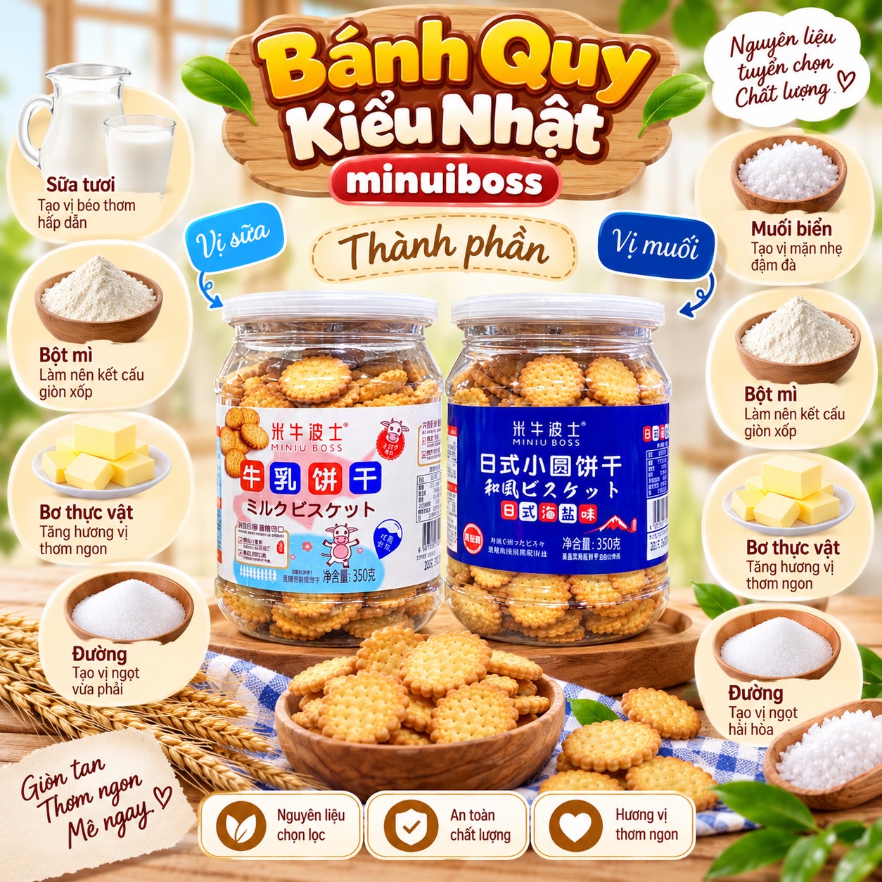 Bánh Quy Mini Kiểu Nhật Miniboss
