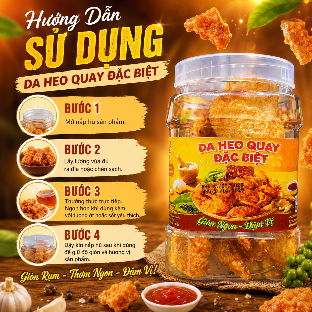 Da Heo Quay Đặc Biệt Siêu Ngon