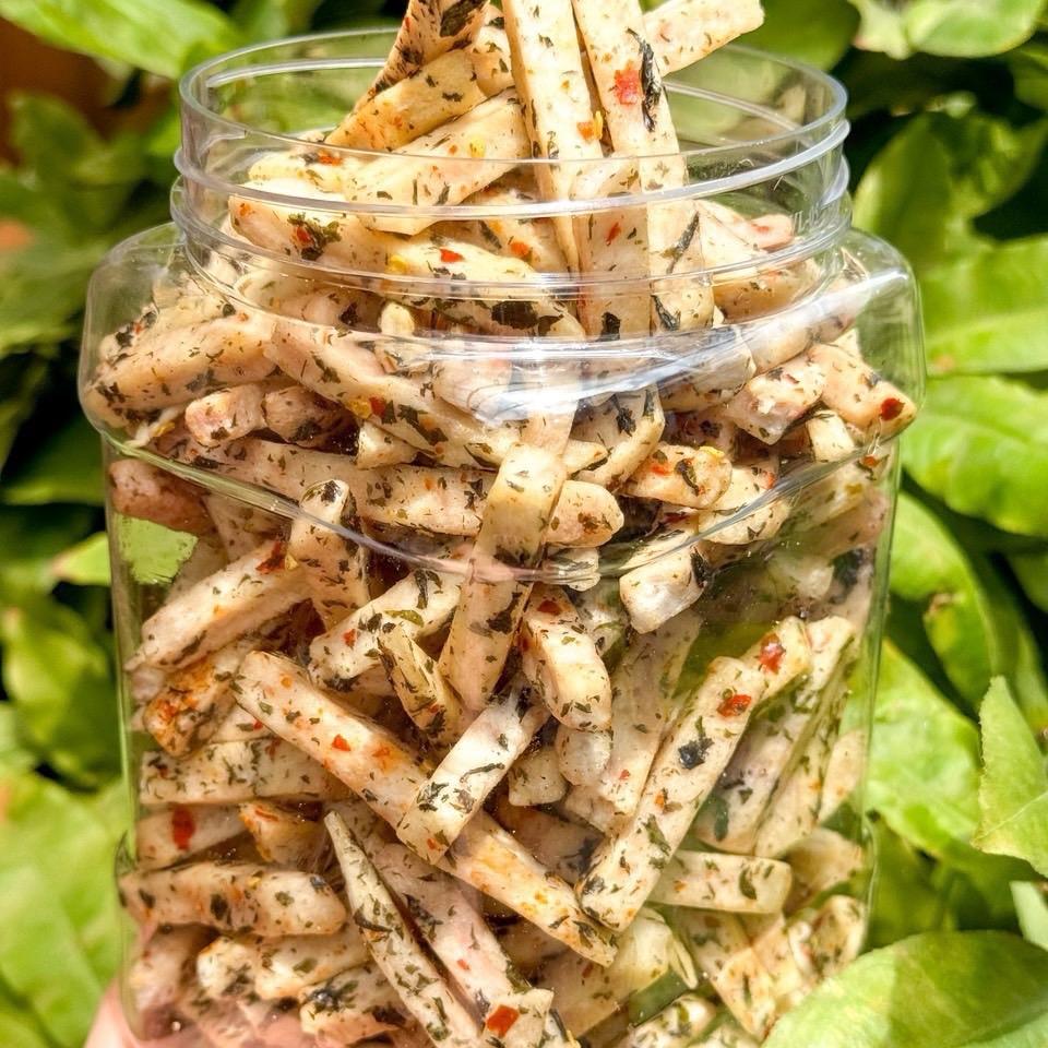 Khoai Môn Cọng Sấy Rong Biển Bùi Béo Giòn Tan Mê Ly - Ăn Vặt Api Food