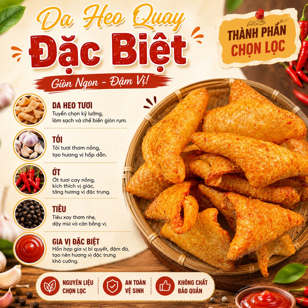 Da Heo Quay Đặc Biệt Siêu Ngon