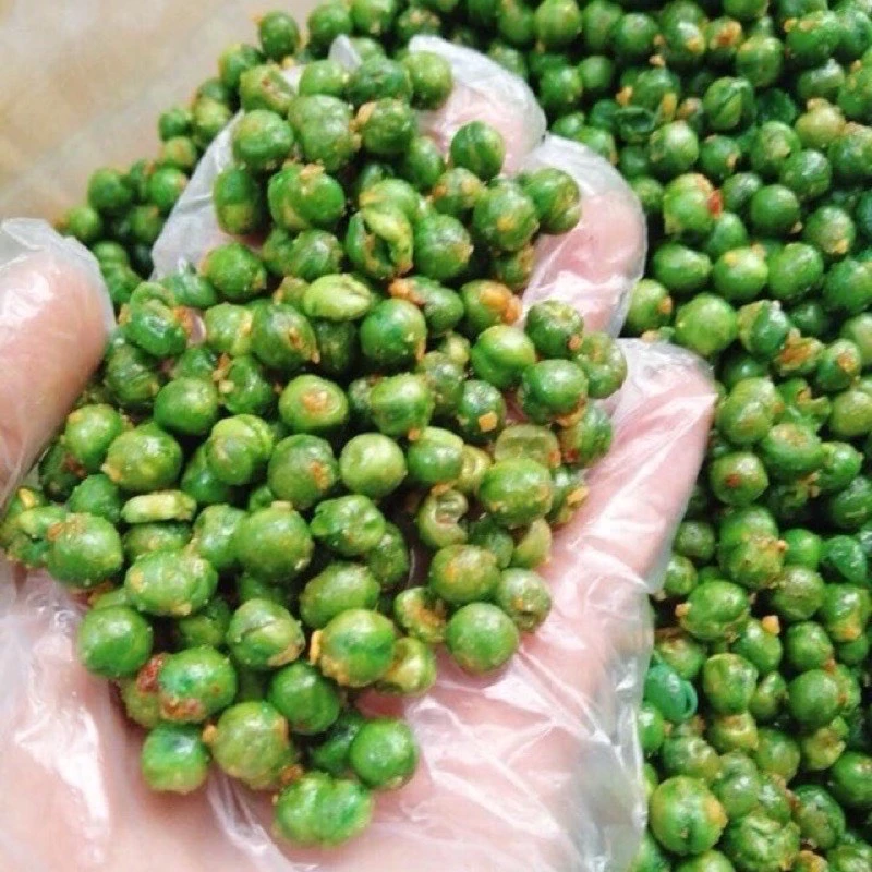 Đậu Hà Lan Tỏi Ớt Giòn Rùm Rụm 500gr - Ăn Vặt Api Food