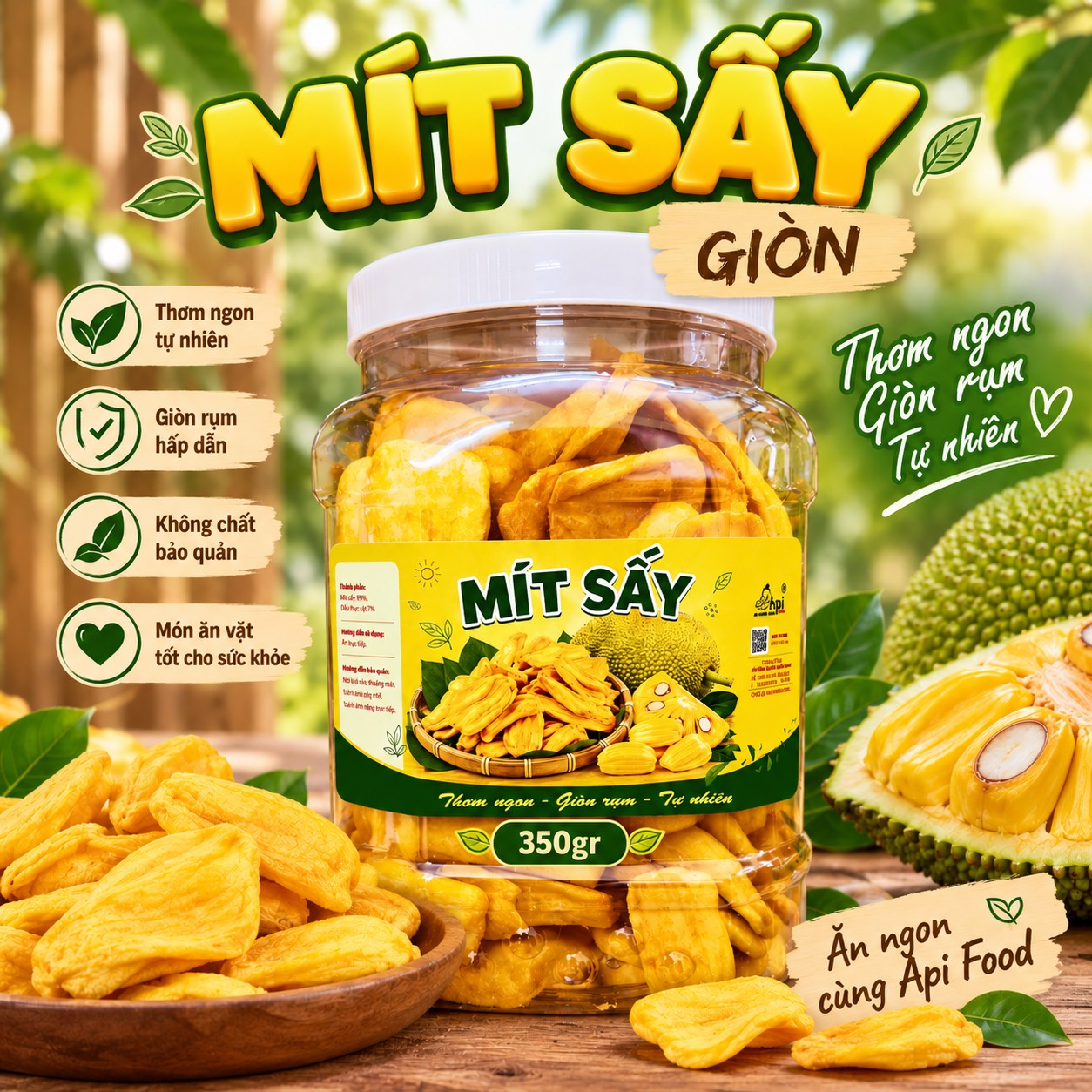 Mít Sấy Giòn Rùm Rụm, Thơm Ngon, Ăn Là Mê