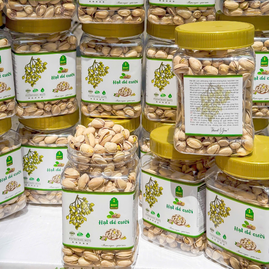 [ HỘP VUÔNG ] Hạt Dẻ Cười Không Chất Tẩy Trắng Api Food  - Hạt Dinh Dưỡng Organic -  Ăn Vặt, Food