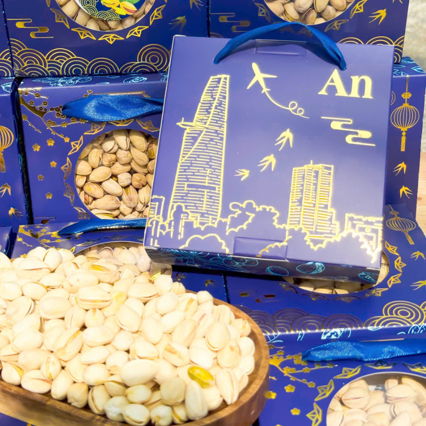 [ HỘP TẾT ] Hạt Dẻ Cười Không Chất Tẩy Trắng Api Food  - Hạt Dinh Dưỡng Organic -  Ăn Vặt, Food