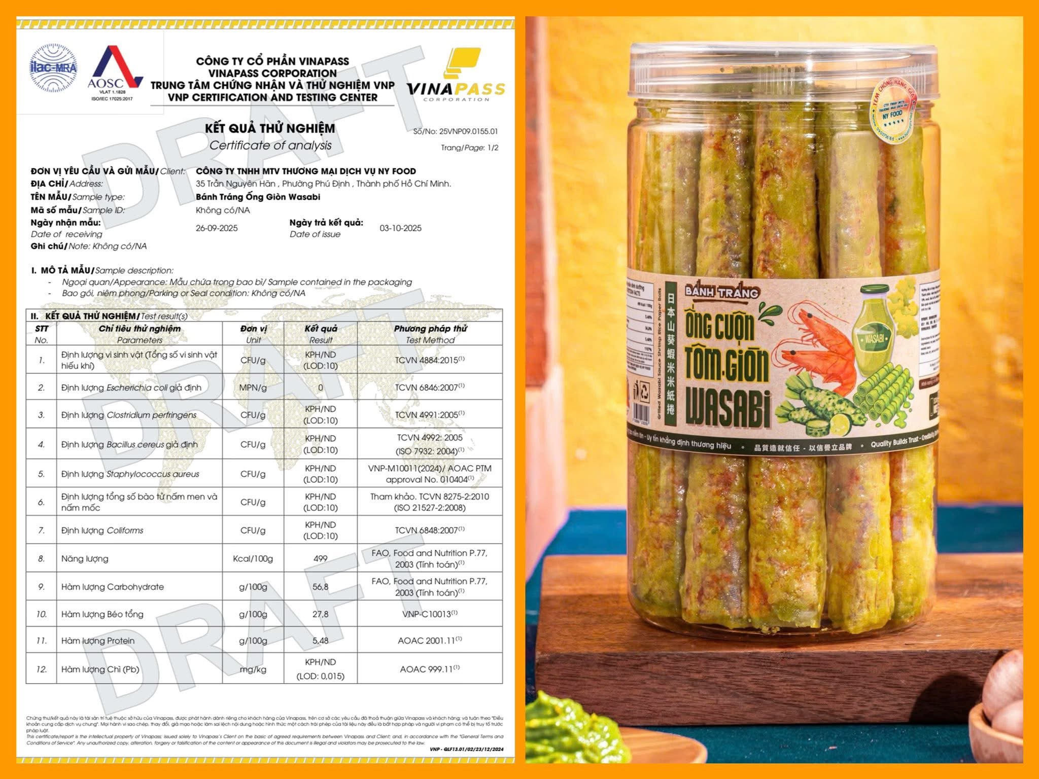 Bánh Tráng Ống Cuộn Tôm Giòn Wasabi - Siêu Ngon Siêu Thèm