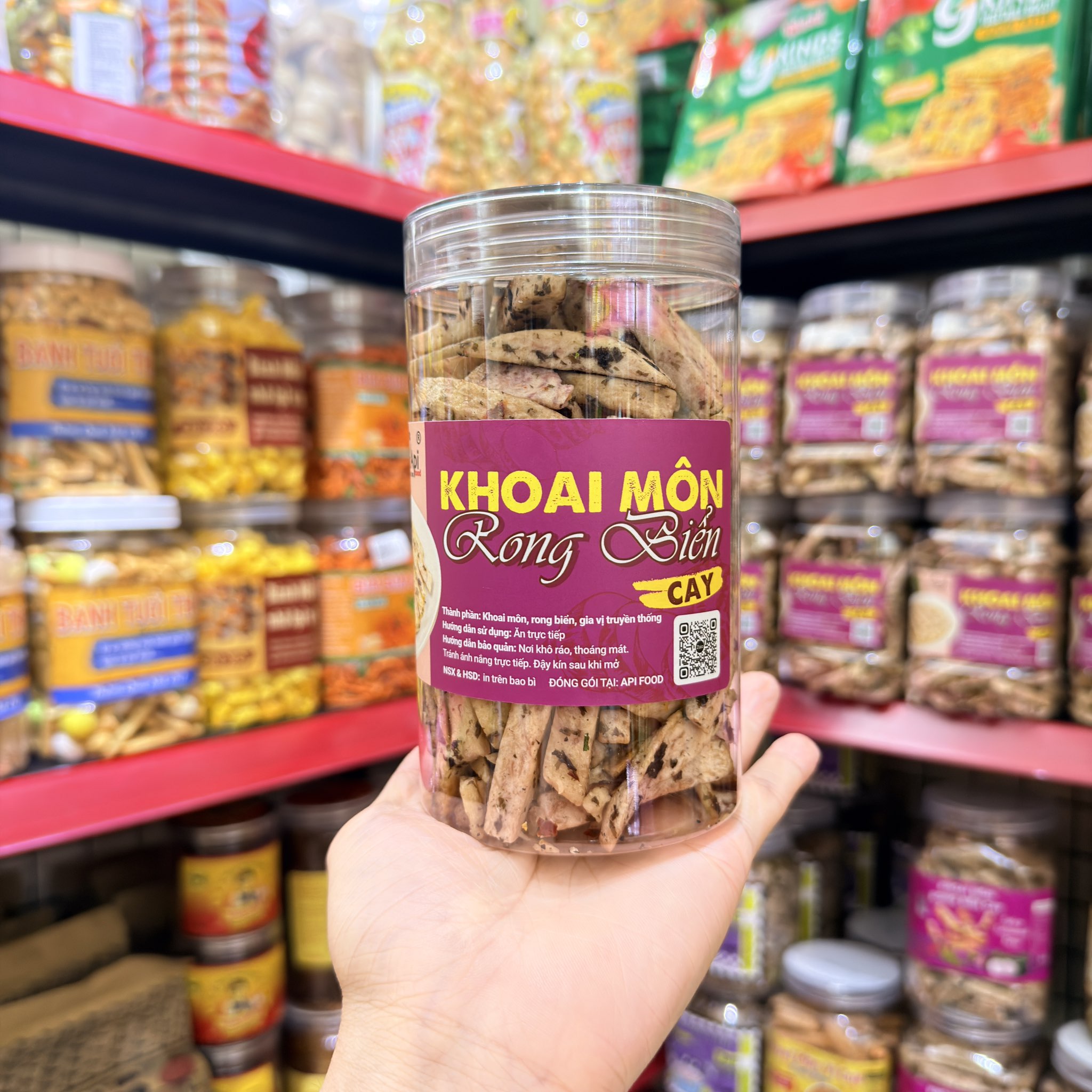 Khoai Môn Cọng Sấy Rong Biển Cay - Bùi Béo Giòn Tan Mê Ly