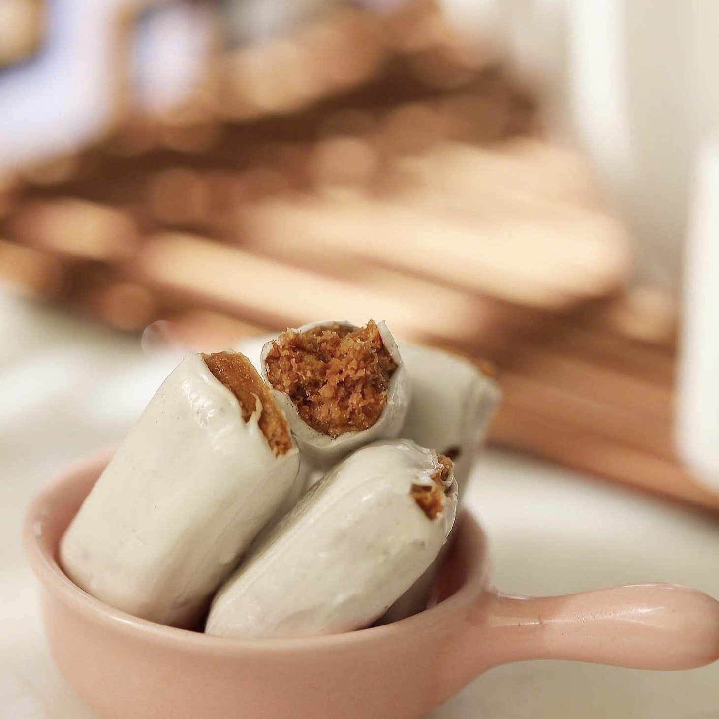 Kẹo Bơ Đậu Xanh Tân Huê Viên 300gr, Đặc Sản Sóc Trăng, Chay Mặn Đều Dùng Được