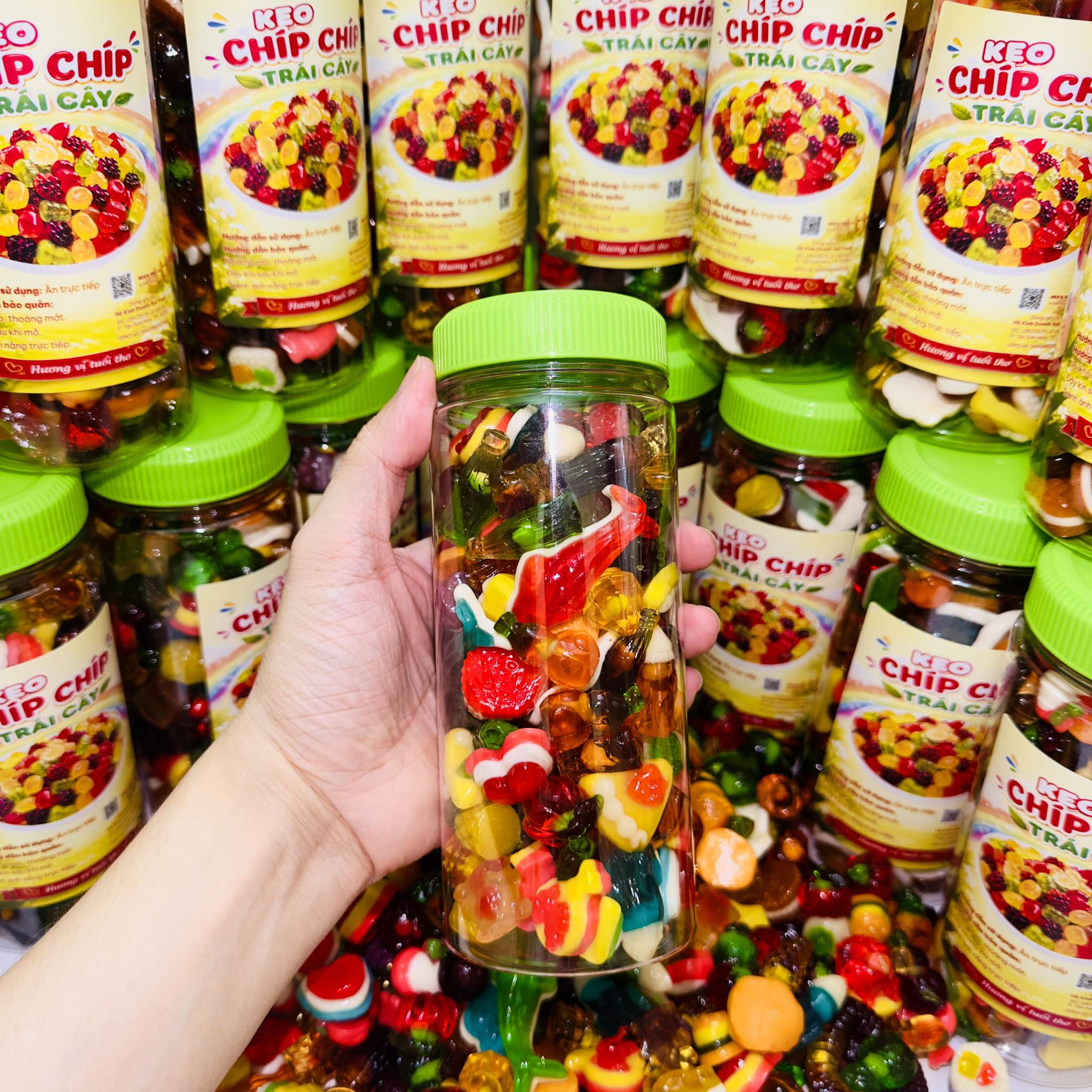 Kẹo Dẻo Chip Chip 5D 500gr - Sắc Màu Tuổi Thơ, Càng Ăn Càng Vui