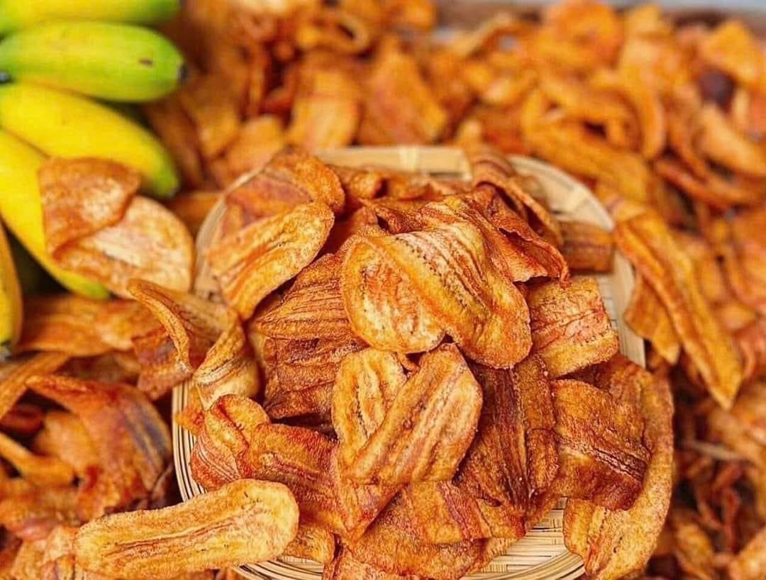 Chuối Xanh Sấy Mộc Không Đường Healthy - Vị Thơm Ngon Tự Nhiên - Snack, Chua Ăn Vặt Thức Ăn